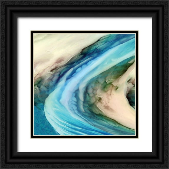 PI Studio 20x20 Black Ornate Wood Framed with Double Matting Museum Art Print Titled - In the Galaxy