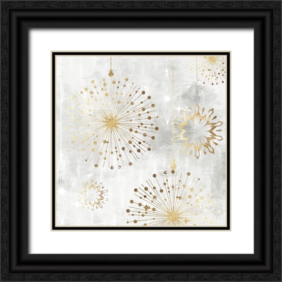 PI Studio 20x20 Black Ornate Wood Framed with Double Matting Museum Art Print Titled - New Years Eve