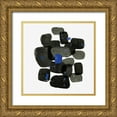 thumbnail image 1 of PI Studio 20x20 Gold Ornate Wood Framed with Double Matting Museum Art Print Titled - Black Shapes, 1 of 4
