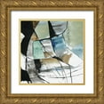 thumbnail image 1 of PI Studio 20x20 Gold Ornate Wood Framed with Double Matting Museum Art Print Titled - Crackled Stones, 1 of 4