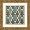 thumbnail image 1 of PI Studio 20x20 Gold Ornate Wood Framed with Double Matting Museum Art Print Titled - Parisian Pattern II, 1 of 4