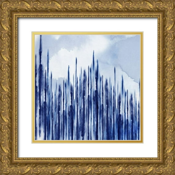 PI Studio 20x20 Gold Ornate Wood Framed with Double Matting Museum Art Print Titled - Pitch I