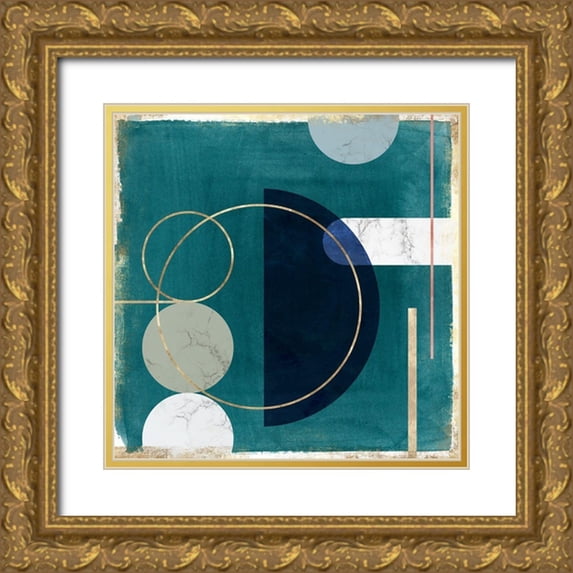 PI Studio 20x20 Gold Ornate Wood Framed with Double Matting Museum Art Print Titled - Restricted Fragment II
