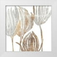 thumbnail image 1 of PI Studio 20x20 White Modern Wood Framed Museum Art Print Titled - Marble Foliage III, 1 of 4