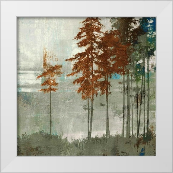 PI Studio 20x20 White Modern Wood Framed Museum Art Print Titled - Spruce Woods II