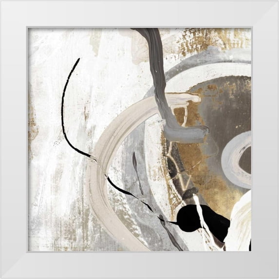 PI Studio 20x20 White Modern Wood Framed Museum Art Print Titled - Tangled II