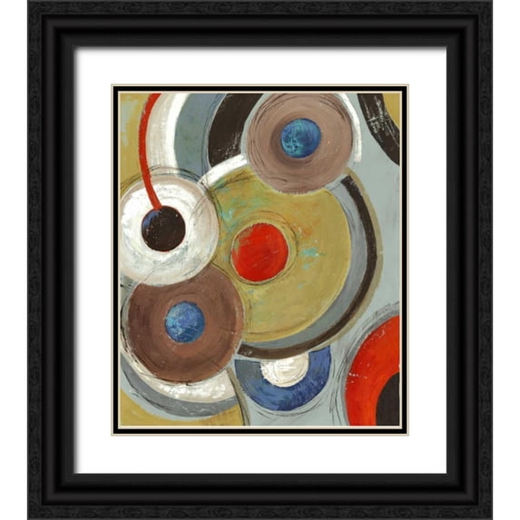 PI Studio 20x23 Black Ornate Wood Framed with Double Matting Museum Art Print Titled - Orbis of Tones