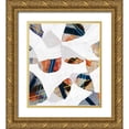 thumbnail image 1 of PI Studio 20x23 Gold Ornate Wood Framed with Double Matting Museum Art Print Titled - Cube Leaves I, 1 of 4
