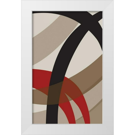 PI Studio 21x32 White Modern Wood Framed Museum Art Print Titled - Loose I
