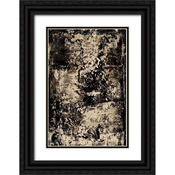PI Studio 23x32 Black Ornate Wood Framed with Double Matting Museum Art Print Titled - Slash II