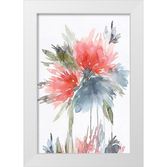 PI Studio 23x32 White Modern Wood Framed Museum Art Print Titled - Splatter II