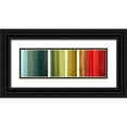 thumbnail image 1 of PI Studio 24x10 Black Ornate Wood Framed with Double Matting Museum Art Print Titled - Aurora Lights, 1 of 4