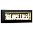 thumbnail image 1 of PI Studio 24x11 Black Modern Framed Museum Art Print Titled - Kitchen Checks, 1 of 5