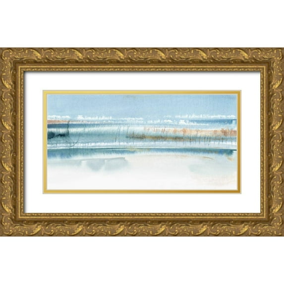 PI Studio 24x14 Gold Ornate Wood Framed with Double Matting Museum Art Print Titled - Immersed I