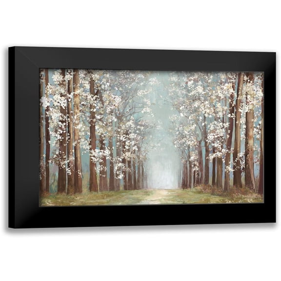 PI Studio 24x17 Black Modern Framed Museum Art Print Titled - Apple Orchard
