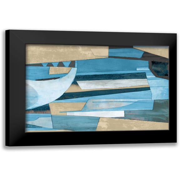 PI Studio 24x17 Black Modern Framed Museum Art Print Titled - Cubist Shapes