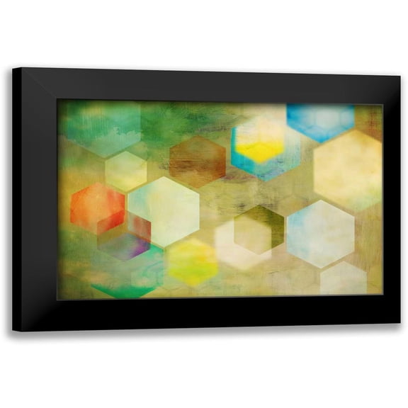 PI Studio 24x17 Black Modern Framed Museum Art Print Titled - Honeycomb II