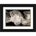 thumbnail image 1 of PI Studio 24x17 Black Ornate Wood Framed with Double Matting Museum Art Print Titled - White Strokes, 1 of 4