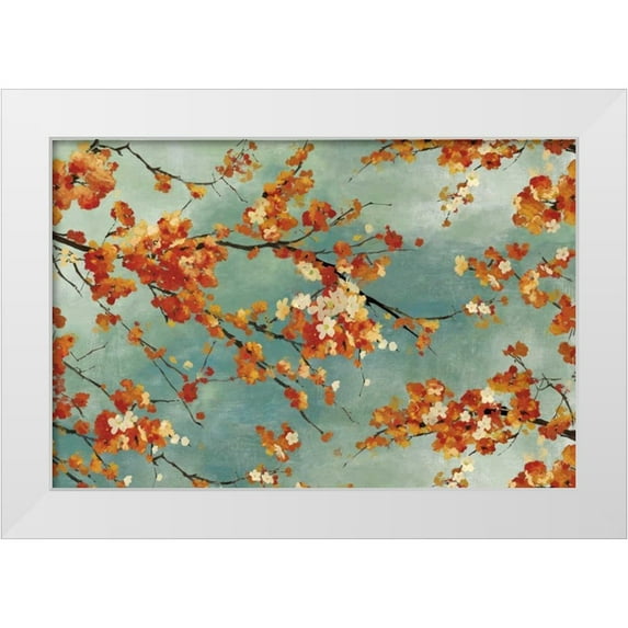 PI Studio 24x17 White Modern Wood Framed Museum Art Print Titled - Orange Blossom