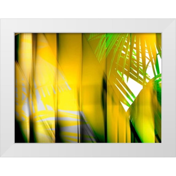 PI Studio 24x19 White Modern Wood Framed Museum Art Print Titled - Yellow Shades