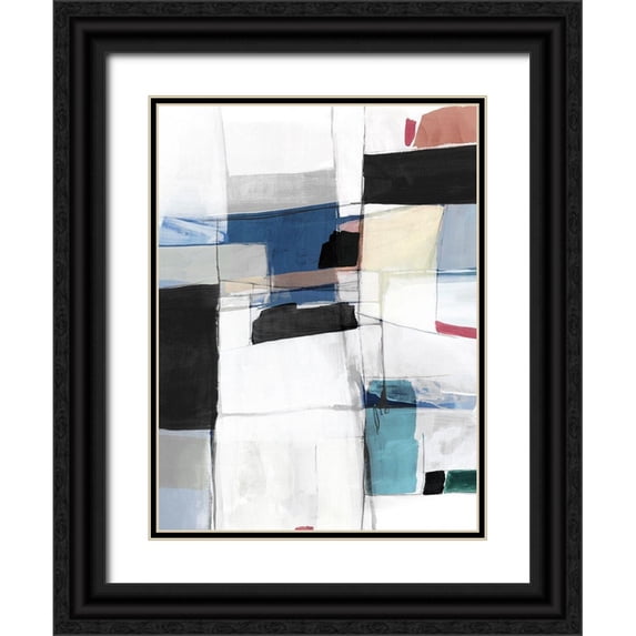 PI Studio 25x32 Black Ornate Wood Framed with Double Matting Museum Art Print Titled - Sky Energy I