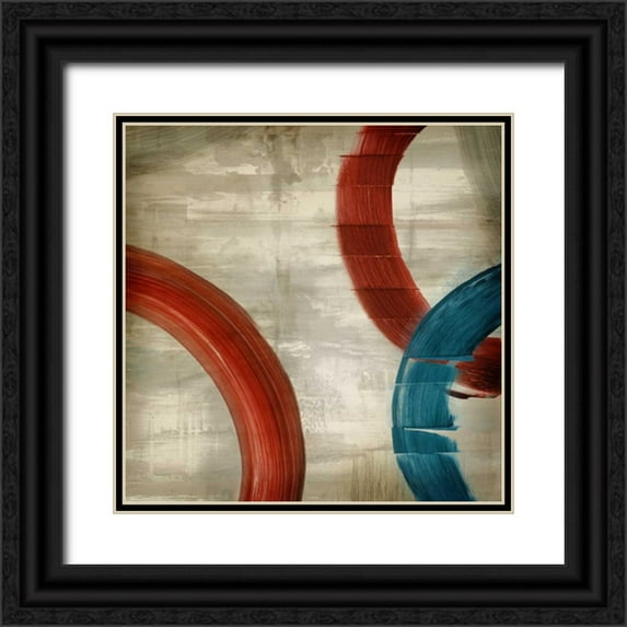 PI Studio 26x26 Black Ornate Wood Framed with Double Matting Museum Art Print Titled - Halcyon