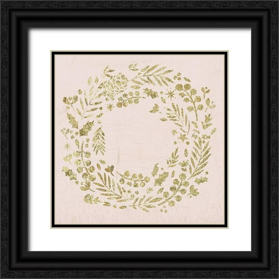 PI Studio 26x26 Black Ornate Wood Framed with Double Matting Museum Art Print Titled - Holiday Mood