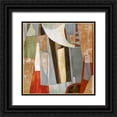thumbnail image 1 of PI Studio 26x26 Black Ornate Wood Framed with Double Matting Museum Art Print Titled - Landscape Collage, 1 of 4