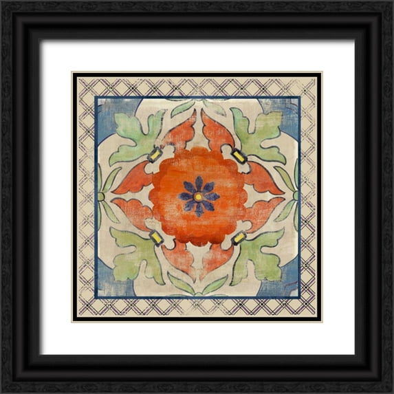 PI Studio 26x26 Black Ornate Wood Framed with Double Matting Museum Art Print Titled - Mexi Casa II
