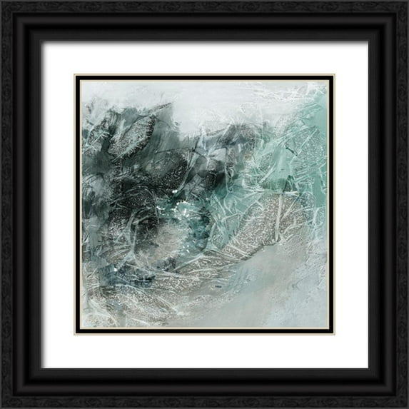 PI Studio 26x26 Black Ornate Wood Framed with Double Matting Museum Art Print Titled - Radiant Night