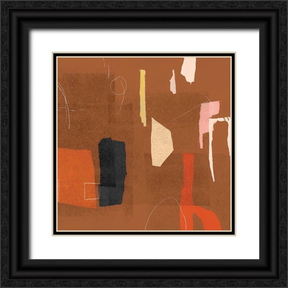 PI Studio 26x26 Black Ornate Wood Framed with Double Matting Museum Art Print Titled - Ultra II Cinnamon Version