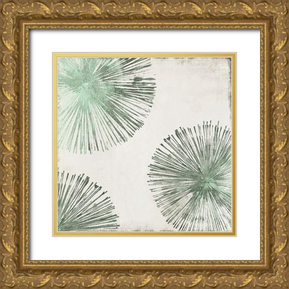 PI Studio 26x26 Gold Ornate Wood Framed with Double Matting Museum Art Print Titled - Gold Star II Mint Version