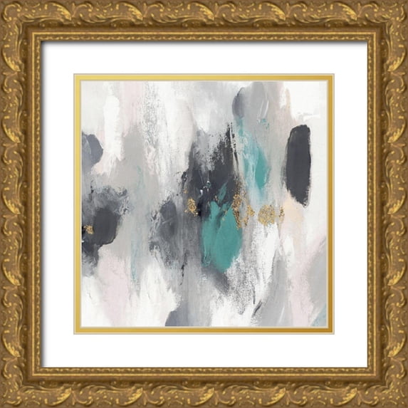 PI Studio 26x26 Gold Ornate Wood Framed with Double Matting Museum Art Print Titled - Gray Days I