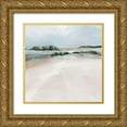 thumbnail image 1 of PI Studio 26x26 Gold Ornate Wood Framed with Double Matting Museum Art Print Titled - Shimmering Path, 1 of 4
