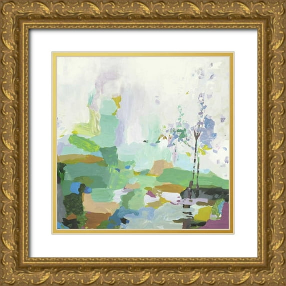 PI Studio 26x26 Gold Ornate Wood Framed with Double Matting Museum Art Print Titled - Single tree