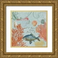 thumbnail image 1 of PI Studio 26x26 Gold Ornate Wood Framed with Double Matting Museum Art Print Titled - Under the Sea II, 1 of 4