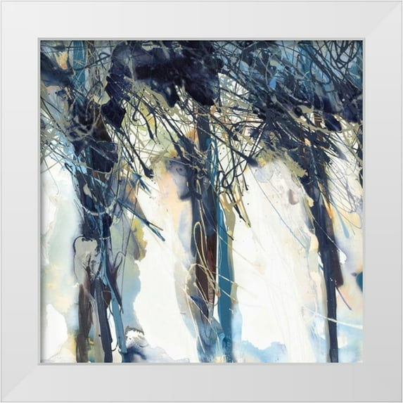 PI Studio 26x26 White Modern Wood Framed Museum Art Print Titled - Dynamics II