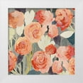 thumbnail image 1 of PI Studio  26x26 White Modern Wood Framed Museum Art Print Titled - Peach Floral, 1 of 4