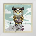 thumbnail image 1 of PI Studio 26x26 White Modern Wood Framed Museum Art Print Titled - Wise Owl, 1 of 4