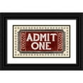 thumbnail image 1 of PI Studio 32x19 Black Ornate Wood Framed with Double Matting Museum Art Print Titled - Admit One, 1 of 4