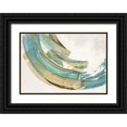 thumbnail image 1 of PI Studio 32x23 Black Ornate Wood Framed with Double Matting Museum Art Print Titled - Modern Blue Ring, 1 of 4