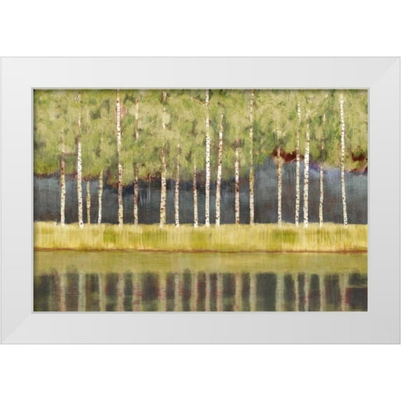 PI Studio 32x23 White Modern Wood Framed Museum Art Print Titled - Luscious Morning