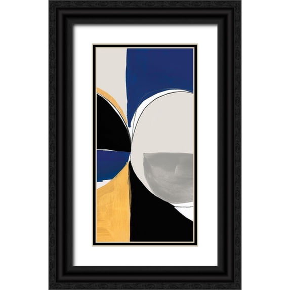 PI Studio 9x14 Black Ornate Wood Framed with Double Matting Museum Art Print Titled - Azure Reflector II