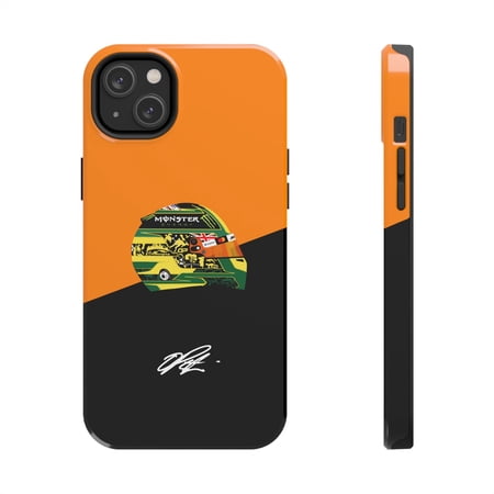 Pink Polar Apple iPhone 14 Plus Oscar Piastri 81 Helmet Australia 2025 Formula Racing Phone Case
