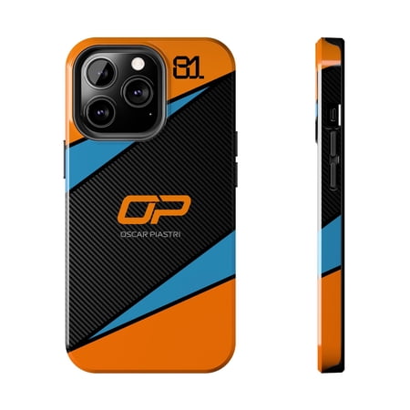 Pink Polar Apple iPhone 13 Pro Oscar Piastri 81 Formula Racing 2025 Carbon Fiber Phone Case
