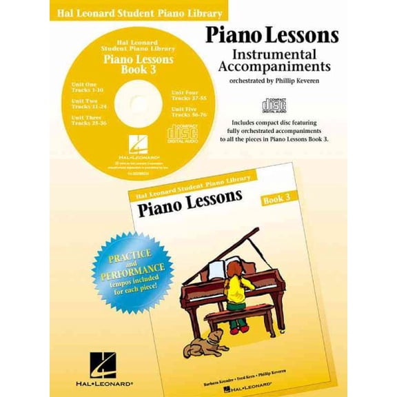 PIANO LESSONS BOOK 3         INTERNATIONAL CD/PKG         HAL LEONARD STUDENT PIA LIBR