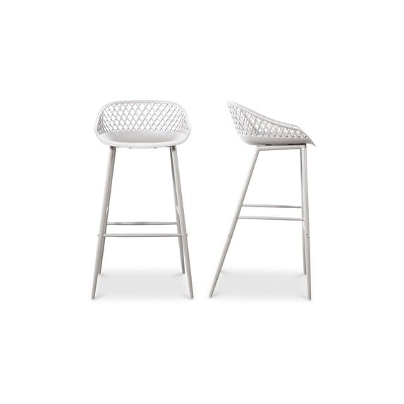 PIAZZA OUTDOOR BARSTOOL WHITE-M2