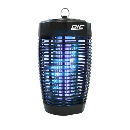 PIC 20W Outdoor Mosquito Bug Zapper, Electric Insect Killer, 1 Acre Coverage, Black