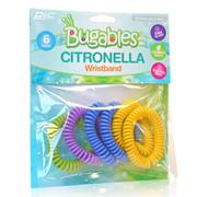 PIC Corporation Bugables Citronella Coil Wristbands, One Size Fits All, Multicolor, 6-Pack