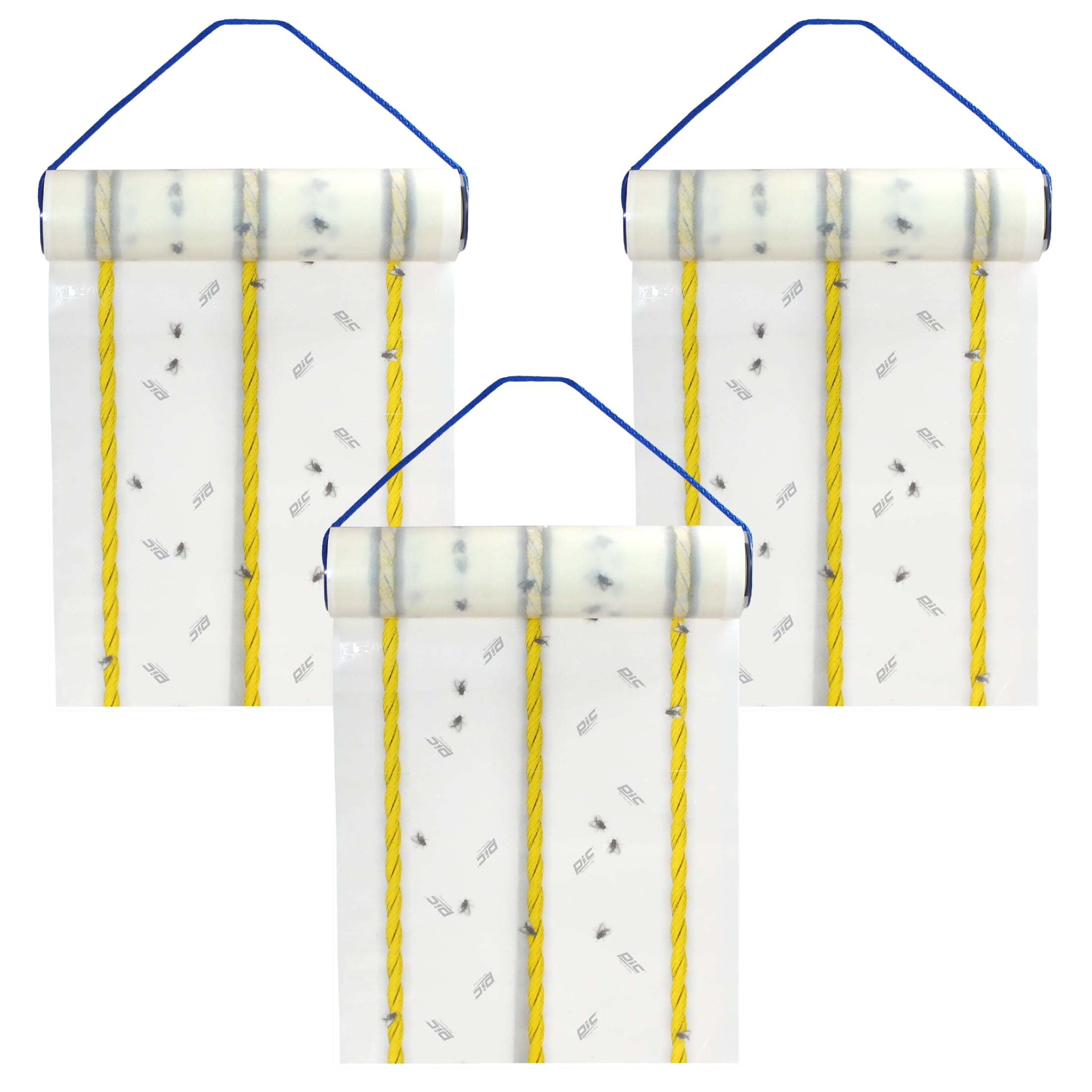PIC Fly Ribbon XL - Fly Traps for Outdoors and Barns, Paper, 40FT Roll (3 Pack)